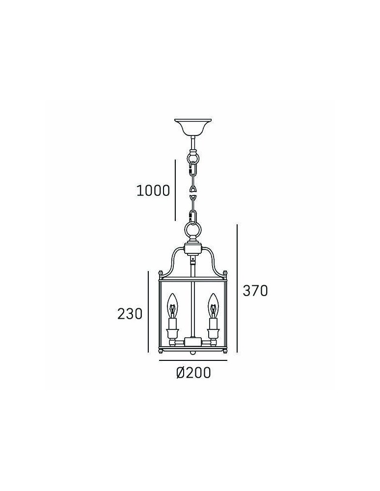 Hampton style pendant lamps - CosmoLight NEW YORK pendant lamp P03875AU Gold.  - product kolory-swiatla.pl 4