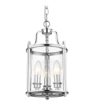 Hampton style pendant lamps - CosmoLight NEW YORK P03427CH Chrome pendant lamp  - product 1