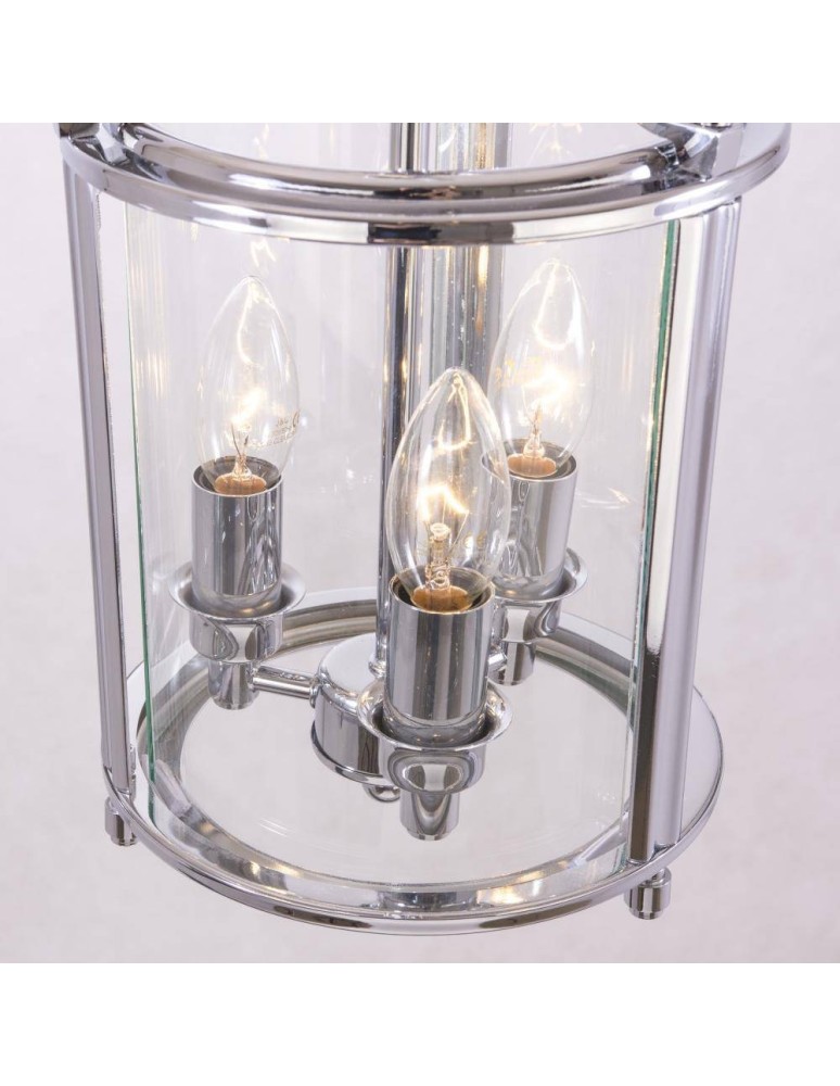 Hampton style pendant lamps - CosmoLight NEW YORK P03427CH Chrome pendant lamp  - product kolory-swiatla.pl 4