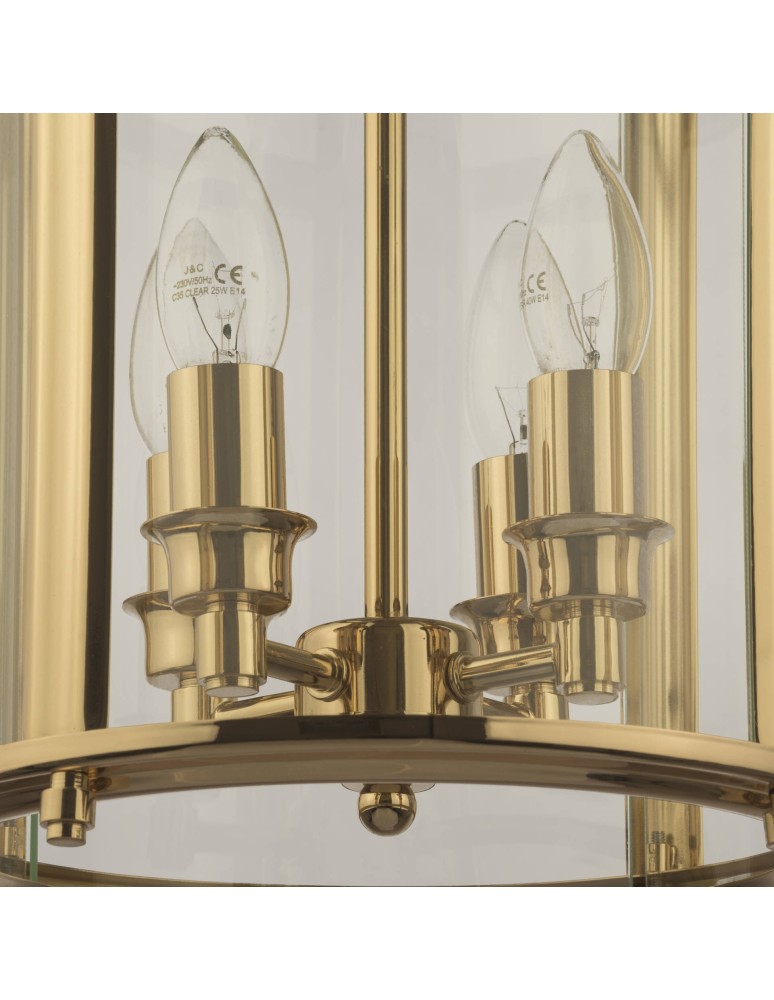 Hampton style pendant lamps - CosmoLight NEW YORK pendant lamp P04882AU Gold.  - product kolory-swiatla.pl 2