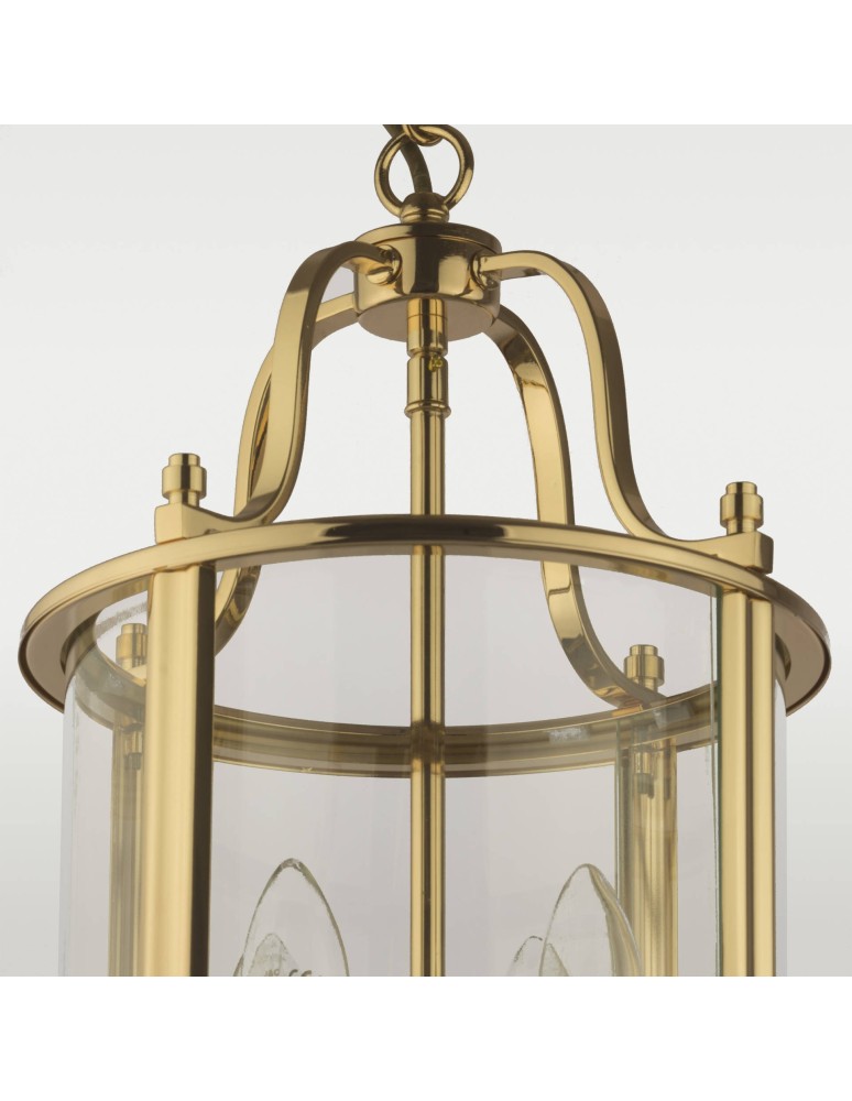 Hampton style pendant lamps - CosmoLight NEW YORK pendant lamp P04882AU Gold.  - product kolory-swiatla.pl 3