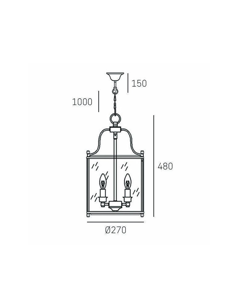 Hampton style pendant lamps - CosmoLight NEW YORK pendant lamp P04882AU Gold.  - product kolory-swiatla.pl 5