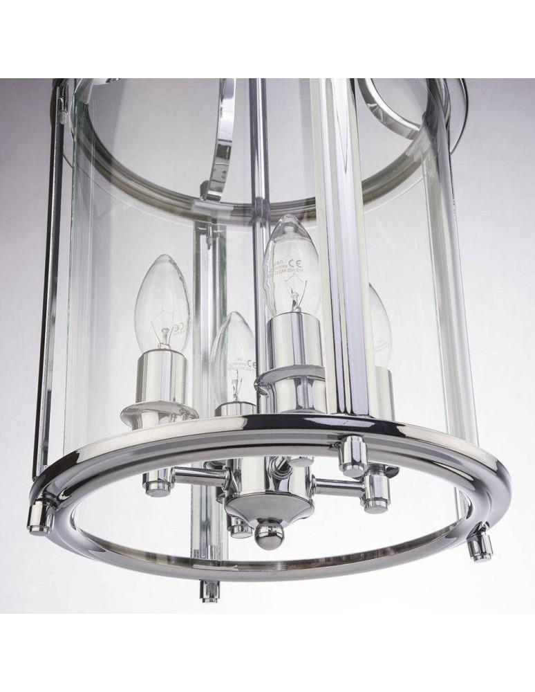 Hampton style pendant lamps - CosmoLight NEW YORK P04550CH Chrome pendant lamp  - product kolory-swiatla.pl 4