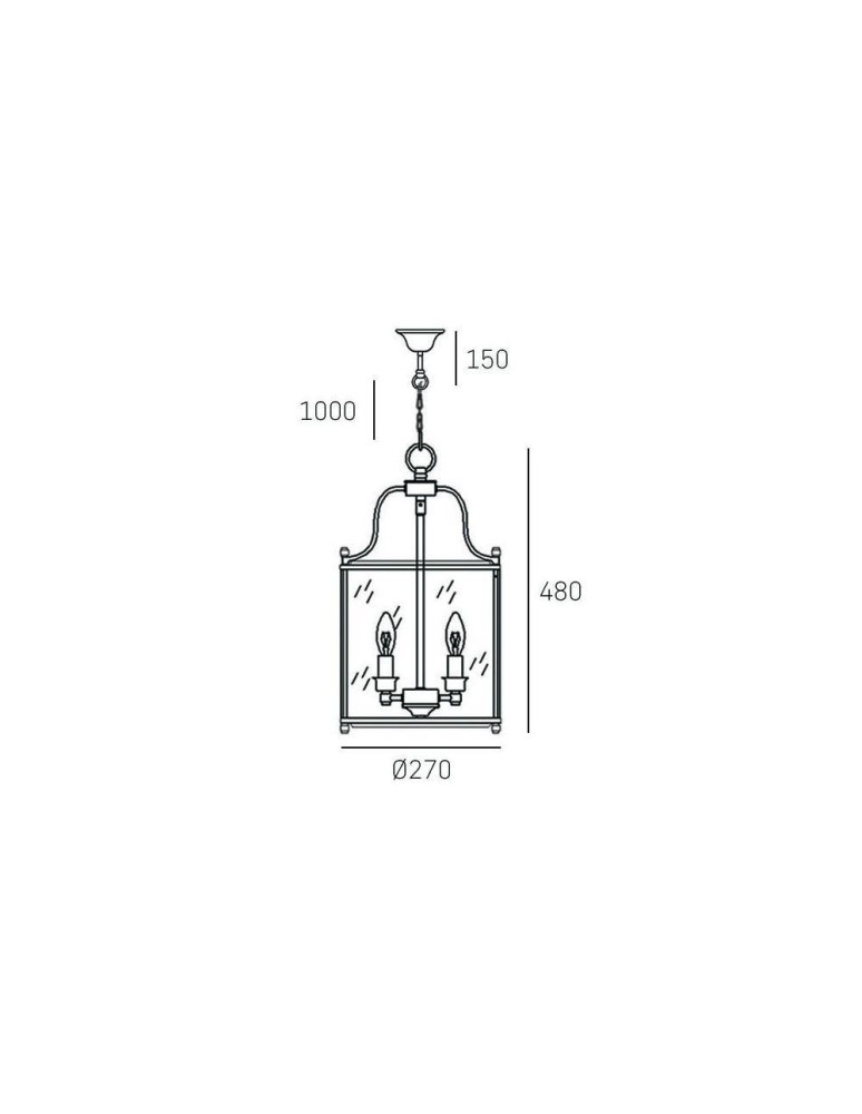 Hampton style pendant lamps - CosmoLight NEW YORK P04550CH Chrome pendant lamp  - product kolory-swiatla.pl 6