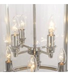 Hampton style pendant lamps - CosmoLight NEW YORK pendant lamp P08434CH Chrome  - product 2