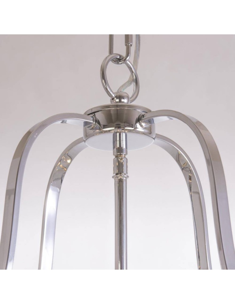 Hampton style pendant lamps - CosmoLight NEW YORK pendant lamp P08434CH Chrome  - product kolory-swiatla.pl 5