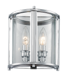 Hampton style wall lamps - CosmoLight NEW YORK wall lamp W02899CH Chrome.  - product 1