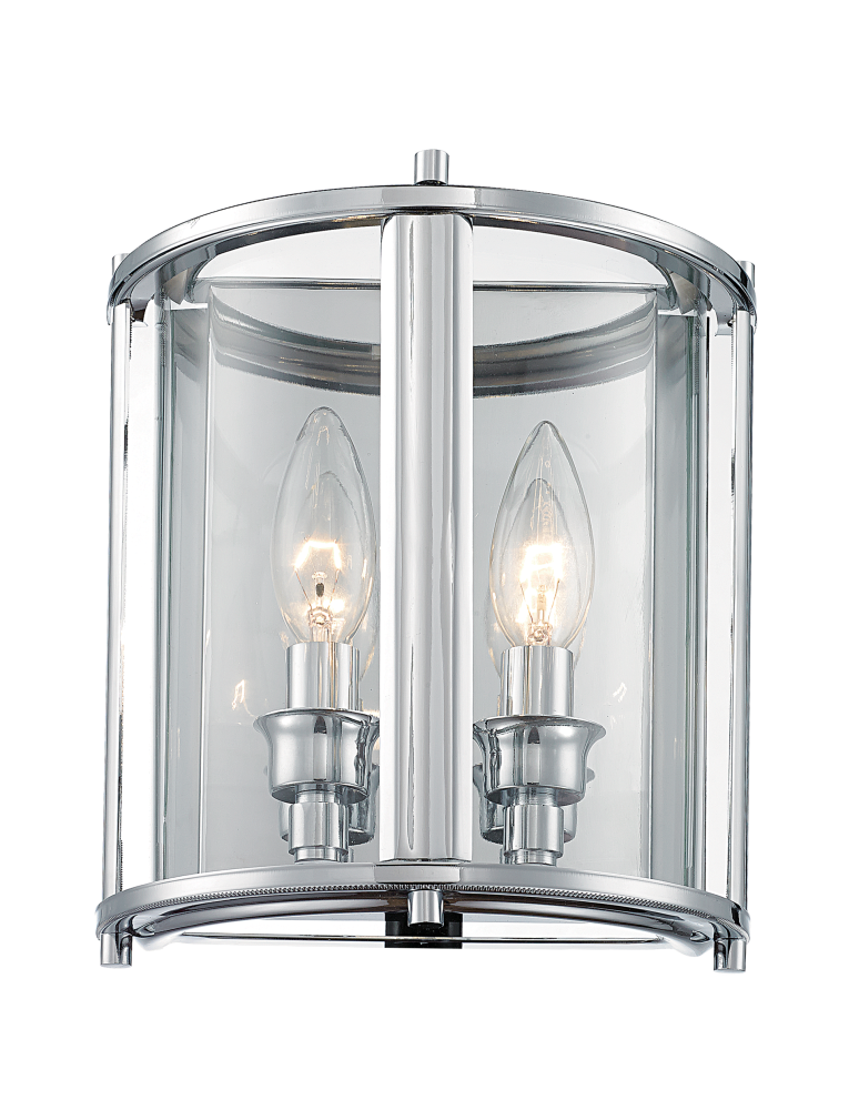 Hampton style wall lamps - CosmoLight NEW YORK wall lamp W02899CH Chrome.  - product kolory-swiatla.pl 1