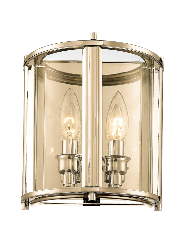 Hampton style wall lamps - CosmoLight NEW YORK wall lamp W02312AU Gold.  - product kolory-swiatla.pl 1