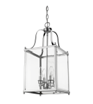 Geometric chandeliers - CosmoLight NEW YORK pendant lamp P04936CH Chrome  - product 1