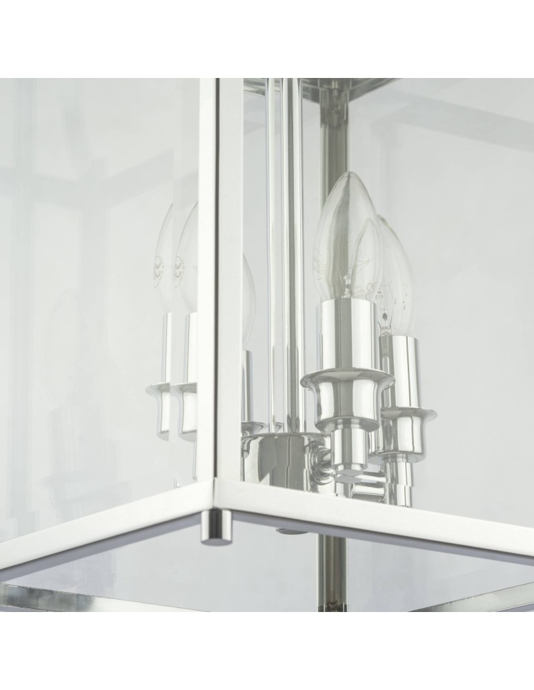 Geometric chandeliers - CosmoLight NEW YORK pendant lamp P04936CH Chrome  - product kolory-swiatla.pl 2