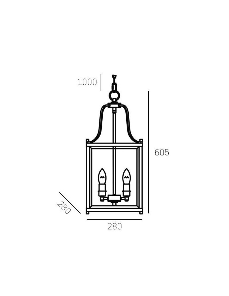 Geometric chandeliers - CosmoLight NEW YORK pendant lamp P04936CH Chrome  - product kolory-swiatla.pl 3