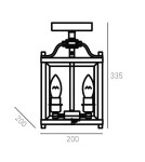 Ceiling lamps - CosmoLight Plafond NEW YORK C03929CH Chrome.  - product 2