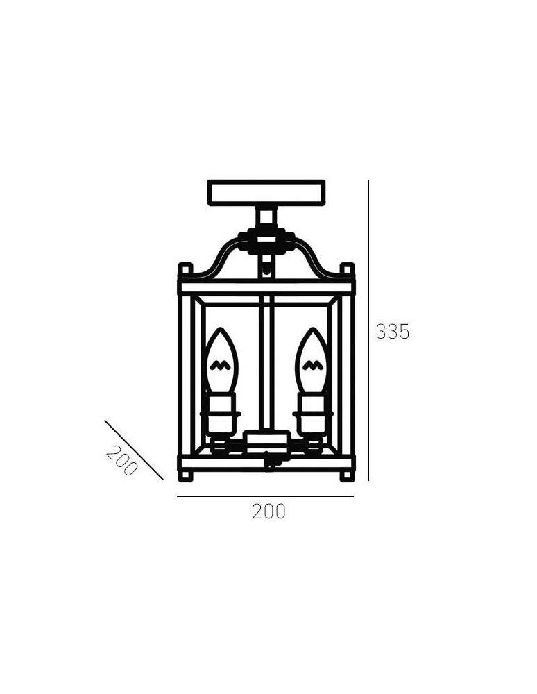 Ceiling lamps - CosmoLight Plafond NEW YORK C03929CH Chrome.  - product kolory-swiatla.pl 2