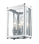 Hampton style wall lamps - CosmoLight NEW YORK wall lamp W02912CH Chrome.  - product 1