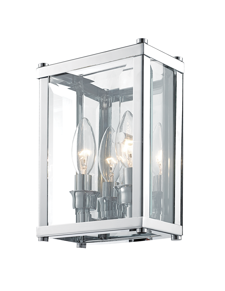 Hampton style wall lamps - CosmoLight NEW YORK wall lamp W02912CH Chrome.  - product kolory-swiatla.pl 1
