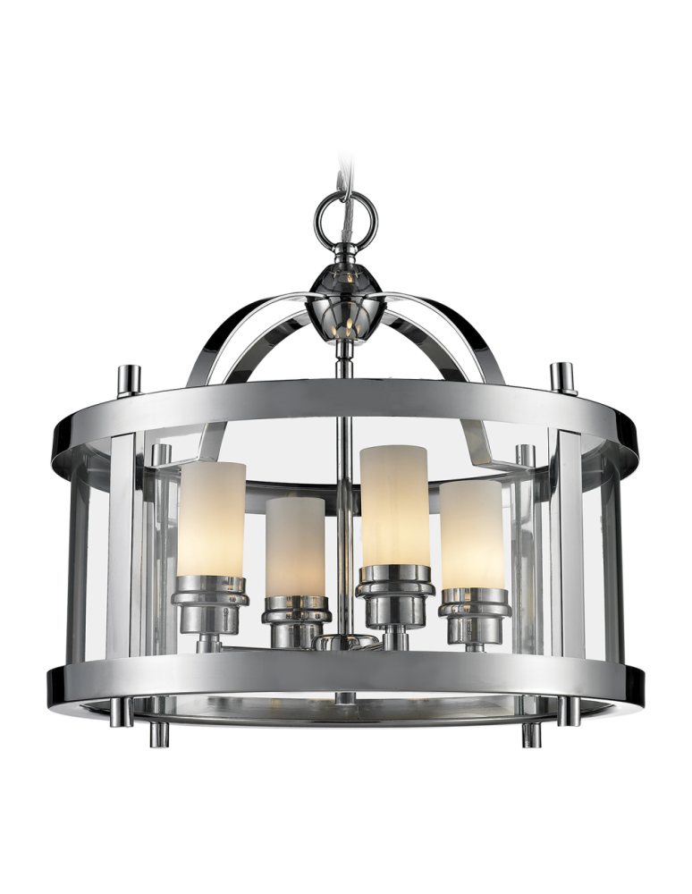 Hampton style pendant lamps - CosmoLight NEW YORK pendant lamp P04567CH Chrome  - product kolory-swiatla.pl 1