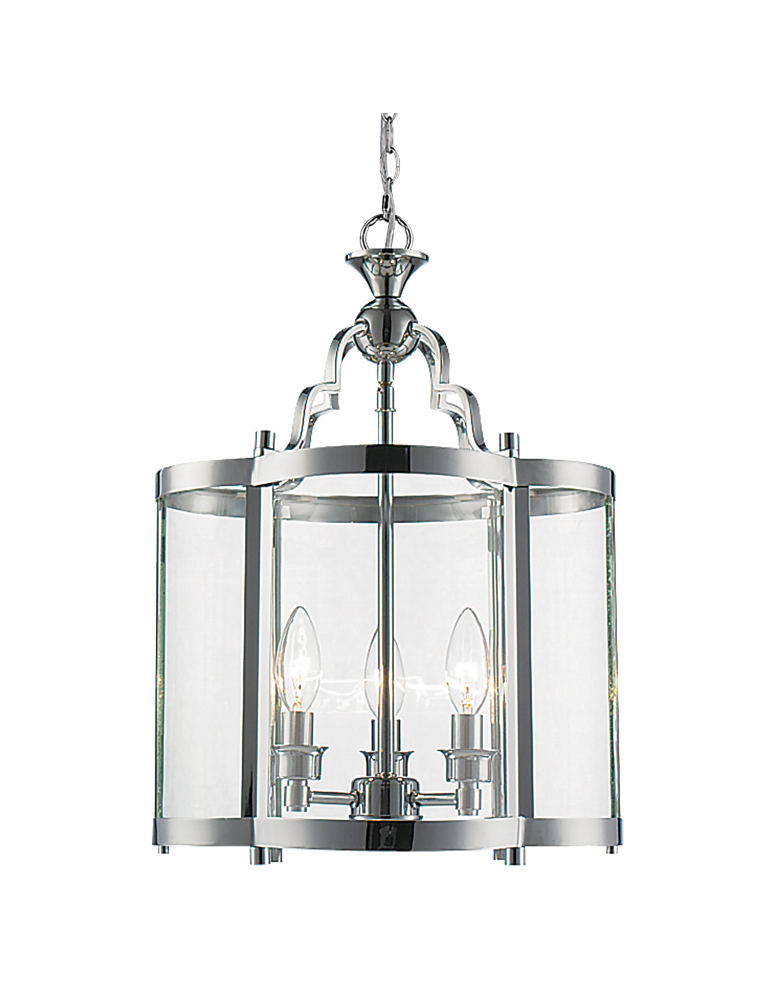 Hampton style pendant lamps - CosmoLight NEW YORK P03943CH Chrome pendant lamp  - product kolory-swiatla.pl 1