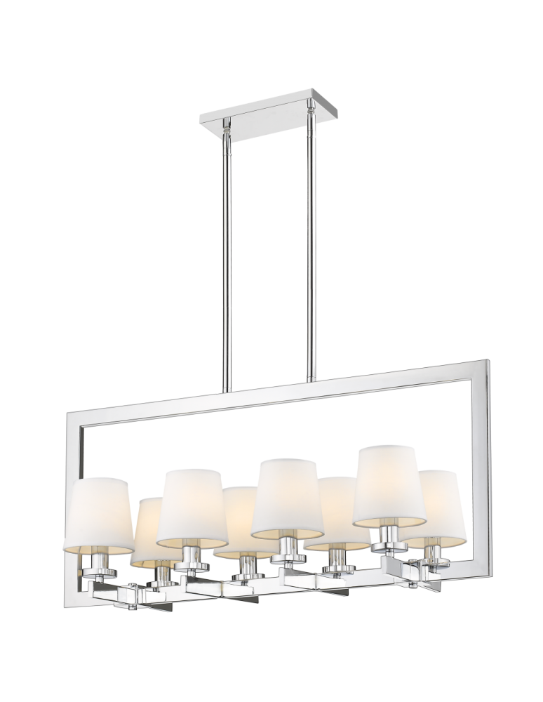 Geometric chandeliers - CosmoLight LONDON pendant lamp P08038CH-WH black - product kolory-swiatla.pl 1