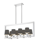 Pendant lamps - CosmoLight LONDON pendant lamp P08038CH-BK black - product 1