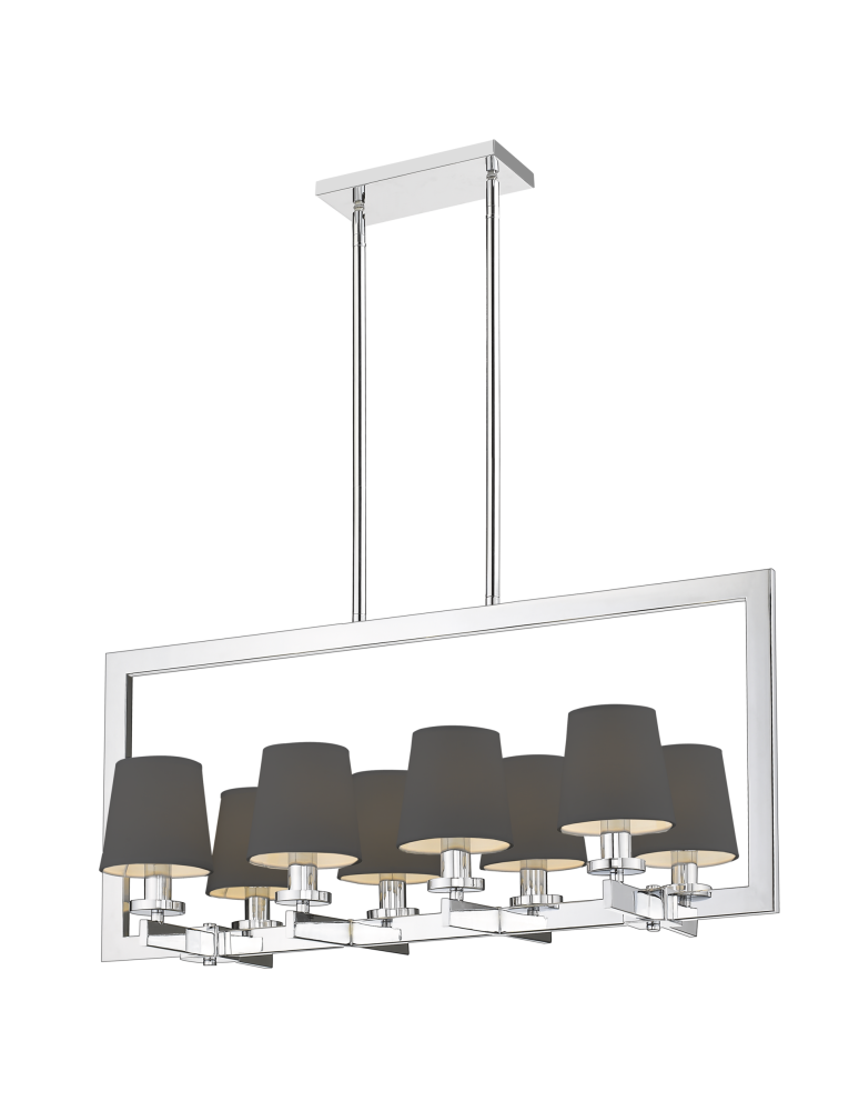 Pendant lamps - CosmoLight LONDON pendant lamp P08038CH-BK black - product kolory-swiatla.pl 1