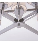 Hampton style pendant lamps - CosmoLight LONDON pendant lamp P04021CH-WH chrome - product 3