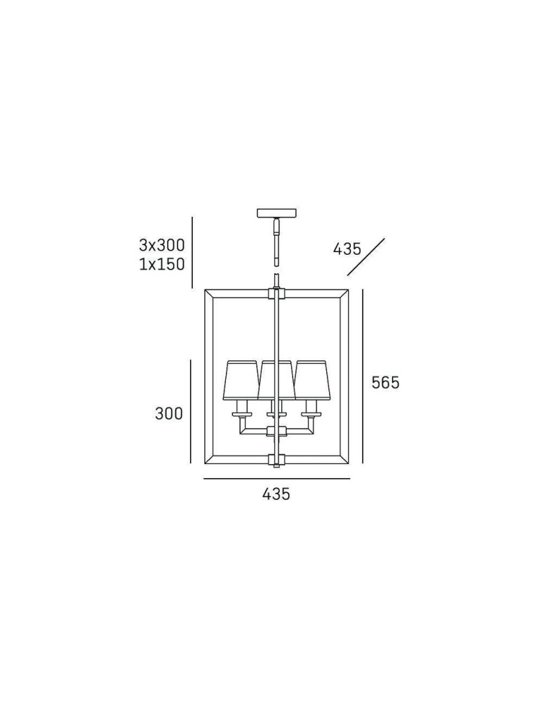Hampton style pendant lamps - CosmoLight LONDON pendant lamp P04021CH-WH chrome - product kolory-swiatla.pl 5