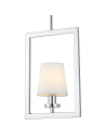 View CosmoLight LONDON pendant lamp P01007CH-WH chrome