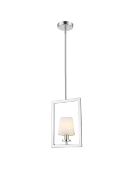 CosmoLight LONDON pendant lamp P01007CH-WH chrome - product 2