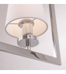 Hampton style pendant lamps - CosmoLight LONDON pendant lamp P01007CH-WH chrome - product 3