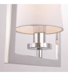 Hampton style pendant lamps - CosmoLight LONDON pendant lamp P01007CH-WH chrome - product 4