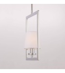 Hampton style pendant lamps - CosmoLight LONDON pendant lamp P01007CH-WH chrome - product 5
