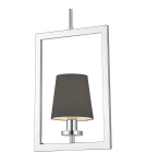 Pendant lamps - CosmoLight LONDON pendant lamp P01007CH-BK chrome - product 1