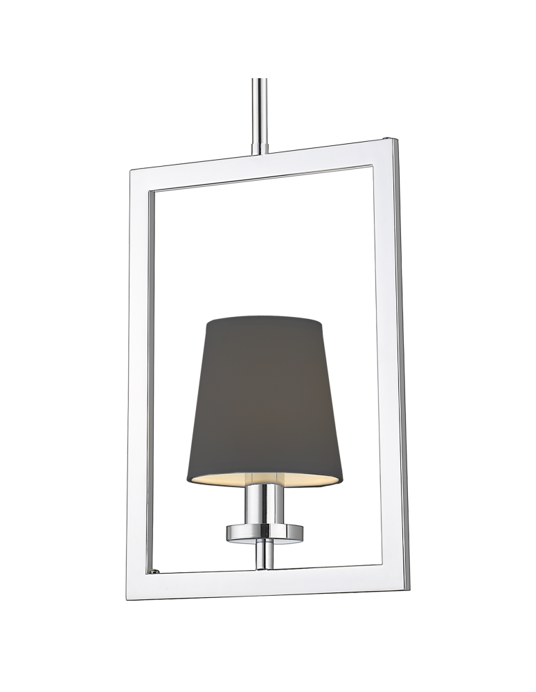 Pendant lamps - CosmoLight LONDON pendant lamp P01007CH-BK chrome - product kolory-swiatla.pl 1