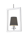 View CosmoLight LONDON pendant lamp P01007CH-BK chrome