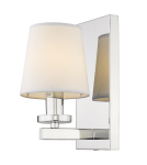 Wall lamps with lampshade - CosmoLight LONDON wall lamp W01014CH-WH chrome - product 1