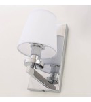 Wall lamps with lampshade - CosmoLight LONDON wall lamp W01014CH-WH chrome - product 2