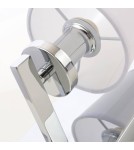 Wall lamps with lampshade - CosmoLight LONDON wall lamp W01014CH-WH chrome - product 4