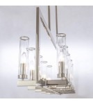 Geometric chandeliers - CosmoLight OXFORD P10069NI Nickel Pendant Lamp  - product 3