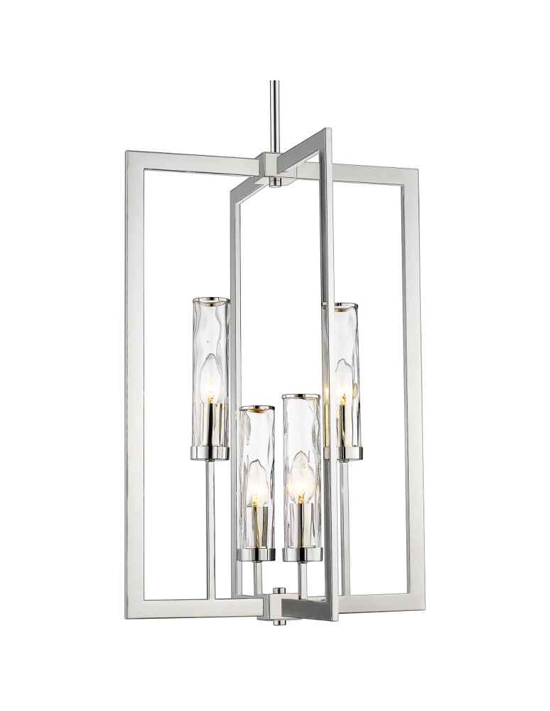Geometric chandeliers - CosmoLight OXFORD pendant lamp P04052NI Nickel  - product kolory-swiatla.pl 1
