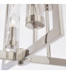 Geometric chandeliers - CosmoLight OXFORD pendant lamp P04052NI Nickel  - product 3