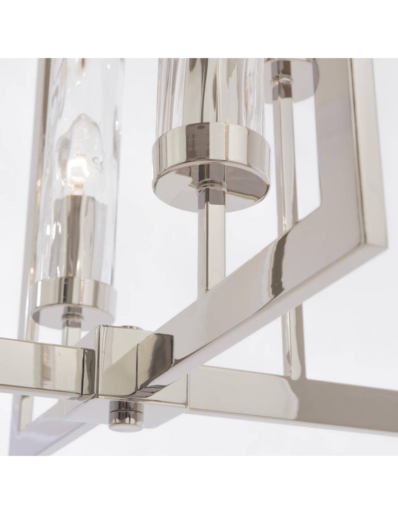 Geometric chandeliers - CosmoLight OXFORD pendant lamp P04052NI Nickel  - product kolory-swiatla.pl 3