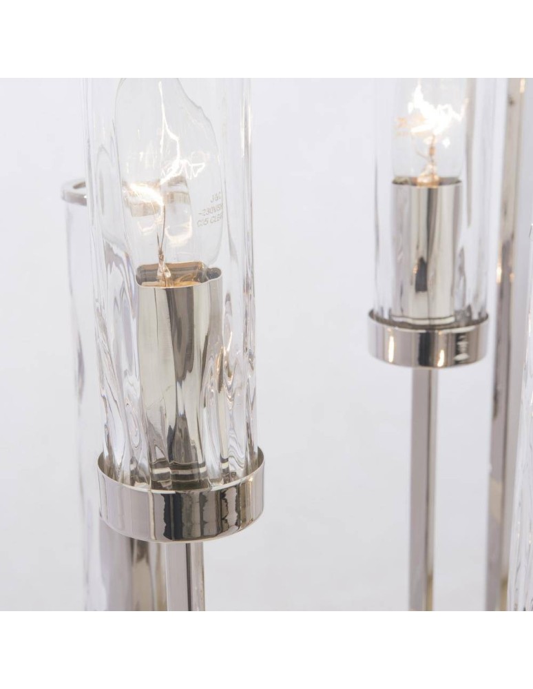 Geometric chandeliers - CosmoLight OXFORD pendant lamp P04052NI Nickel  - product kolory-swiatla.pl 5