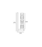 Modern Classic style wall lamps - CosmoLight OXFORD Wall lamp W01045NI Nickel  - product 4