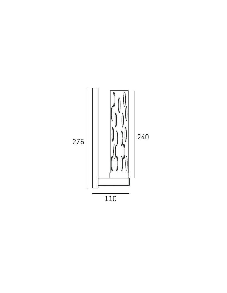 Modern Classic style wall lamps - CosmoLight OXFORD Wall lamp W01045NI Nickel  - product kolory-swiatla.pl 4