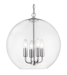 Pendant lamps - CosmoLight PRAGUE pendant lamp P04974CH Chrome  - product 1