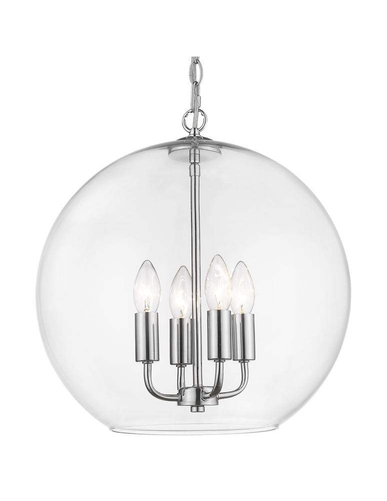 Pendant lamps - CosmoLight PRAGUE pendant lamp P04974CH Chrome  - product kolory-swiatla.pl 1