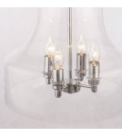 Hampton style pendant lamps - CosmoLight PRAGUE pendant lamp P04458CH Chrome  - product 4