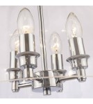 Hampton style pendant lamps - CosmoLight PRAGUE pendant lamp P04458CH Chrome  - product 5