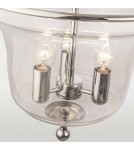 Hampton style pendant lamps - CosmoLight PRAGUE pendant lamp P03950CH Chrome  - product 2